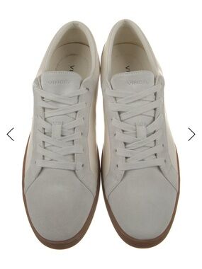 Vince Leather and Suede Sneakers with Gum Sole